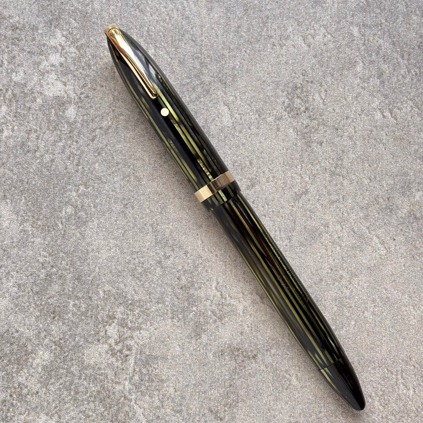 Sheaffer Balance 875, Marine Green with Gold-filled Trim, Military Clip