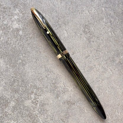Sheaffer Balance 875, Marine Green with Gold-filled Trim, Military Clip