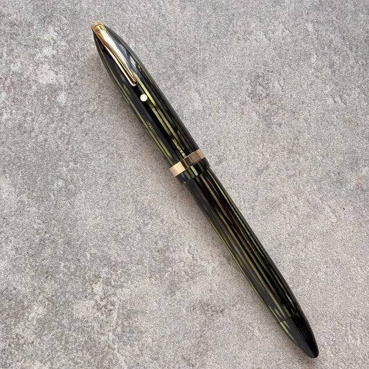 Sheaffer Balance 875, Marine Green with Gold-filled Trim, Military Clip