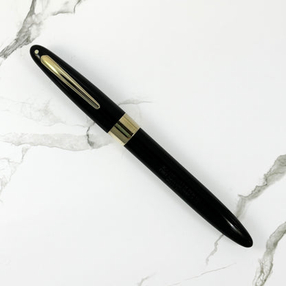 Sheaffer Fat Touchdown, large Two-tone Coventional open nib, fine.  Ozark Pen Shop   