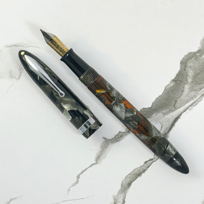 Sheaffer Balance Vintage Fountain Pen; Grey Pearl with Feathertouch #5 Nib  Ozark Pen Shop   