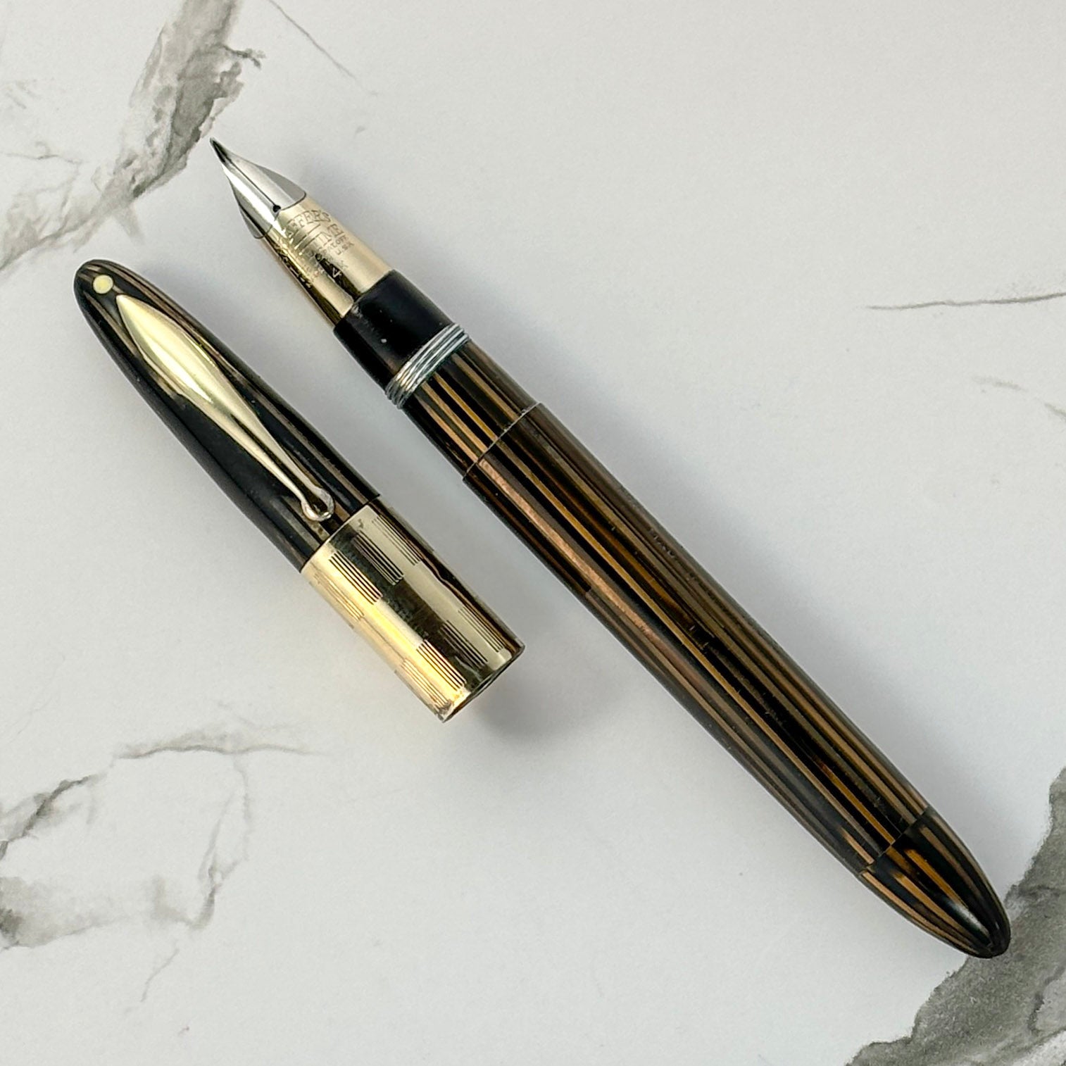 1940s Sheaffer Triumph with an Extra Wide Cap Band  Ozark Pen Shop   