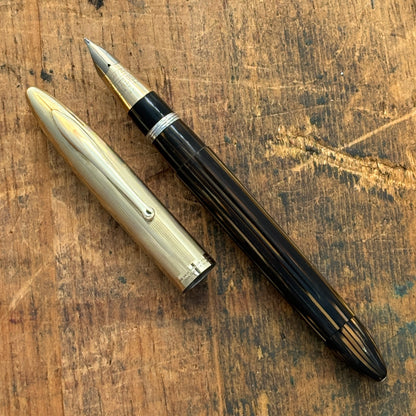 Sheaffer Triumph Crest; Golden Brown with Gold Filled Cap