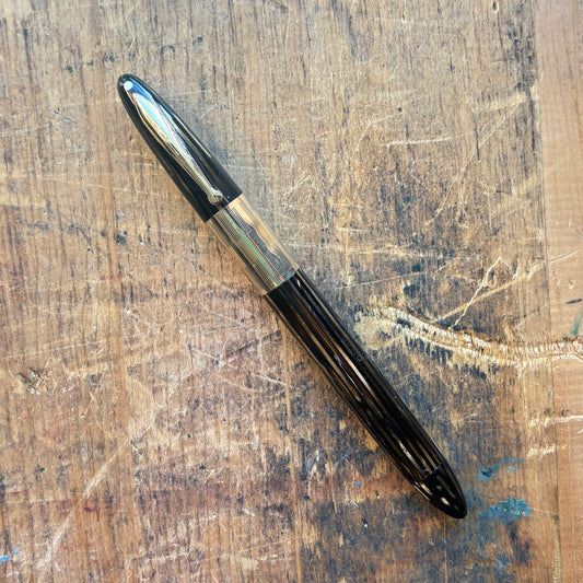 Sheaffer Triumph Vac-fil, Golden Brown, Extra-wide cap Band