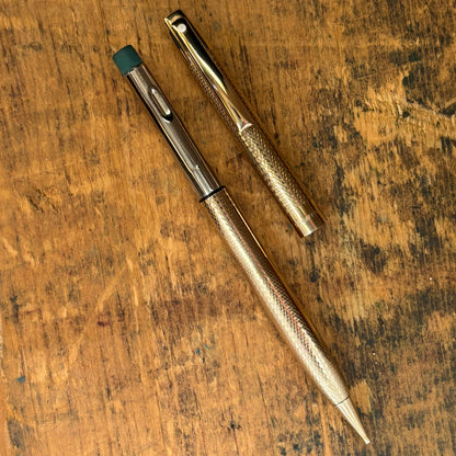 Sheaffer Triumph Vac-Fil Crest Masterpiece Solid 9K, Pen/Pencil Set