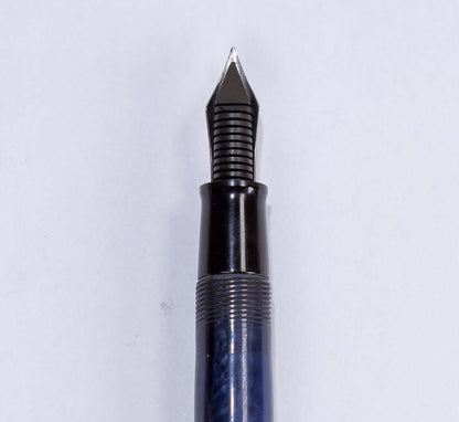 Esterbrook Model SJ Fountain Pen in Cobalt Blue, Restored Lever Filler, #9556 Fine nib, Double Jewel