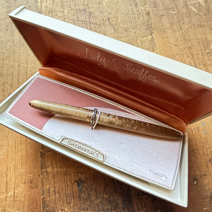 Lady Sheaffer XV Cartridge fill, Gold Moire