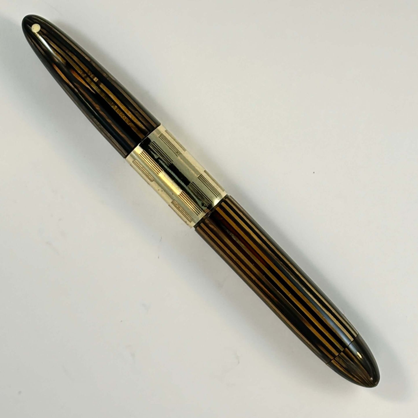 Sheaffer Triumph Tuckaway or "Tucky" Golden Brown with Gold-filled Trim, Medium nib  Ozark Pen Shop   