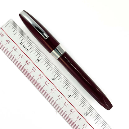 Fully Restored Sheaffer PFMI, Broad Stub Nib, Burgundy  Ozark Pen Shop   