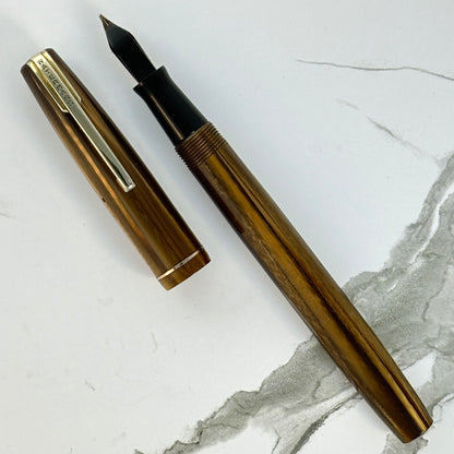 Restored Brown Marble Waterman Starlet Fountain Pen