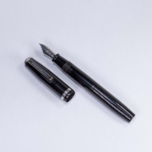 Esterbrook J Fountain Pen, Black, Restored, Lever Filler #9550 Fine Nib, Single Jewel