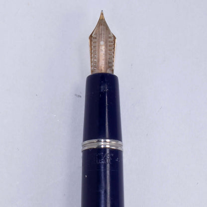 Parker VS Fountain Pen, Royal Blue, Button Filler, Fine 14K Gold Nib, Pen is still stickered.  Ozark Pen Shop   