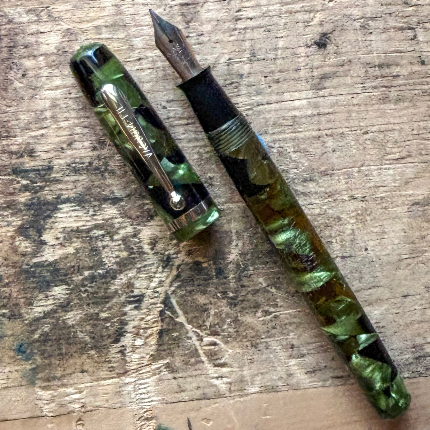 Vacuum-Fil Fountain Pen (Sheaffer Sub Brand), Marine Green