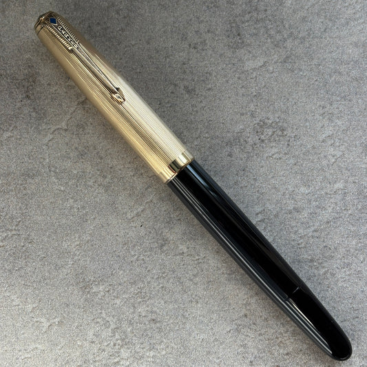 Parker 51 Vacumatic, Black, Medium 14K gold nib