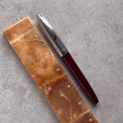 Sheaffer PFM II, PdAg Inlaid Fine Nib, Burgundy