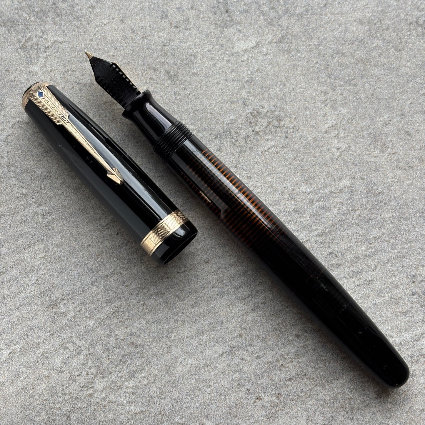 Parker Vacuumatic Debutante, Medium 14K Parker Nib, Black
