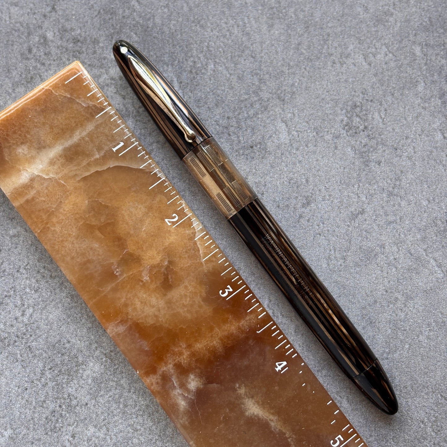 Sheaffer Triumph Golden Brown, Fine 14K Nib