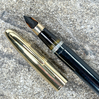 Sheaffer Crest Triumph, 14K Fine nib, Black with Gold Filled Cap  Ozark Pen Shop   