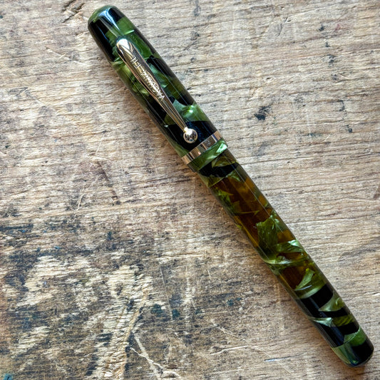 Vacuum-Fil Fountain Pen (Sheaffer Sub Brand), Marine Green