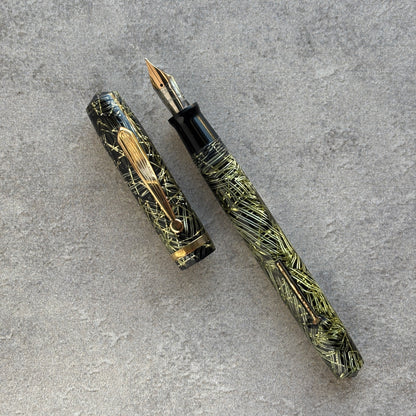 Sheaffer Sub Brand "Vacuum"; Restored ever filler, Green Lahn