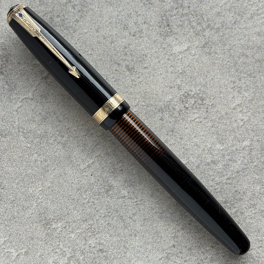 Parker Vacuumatic Debutante, Medium 14K Parker Nib, Black