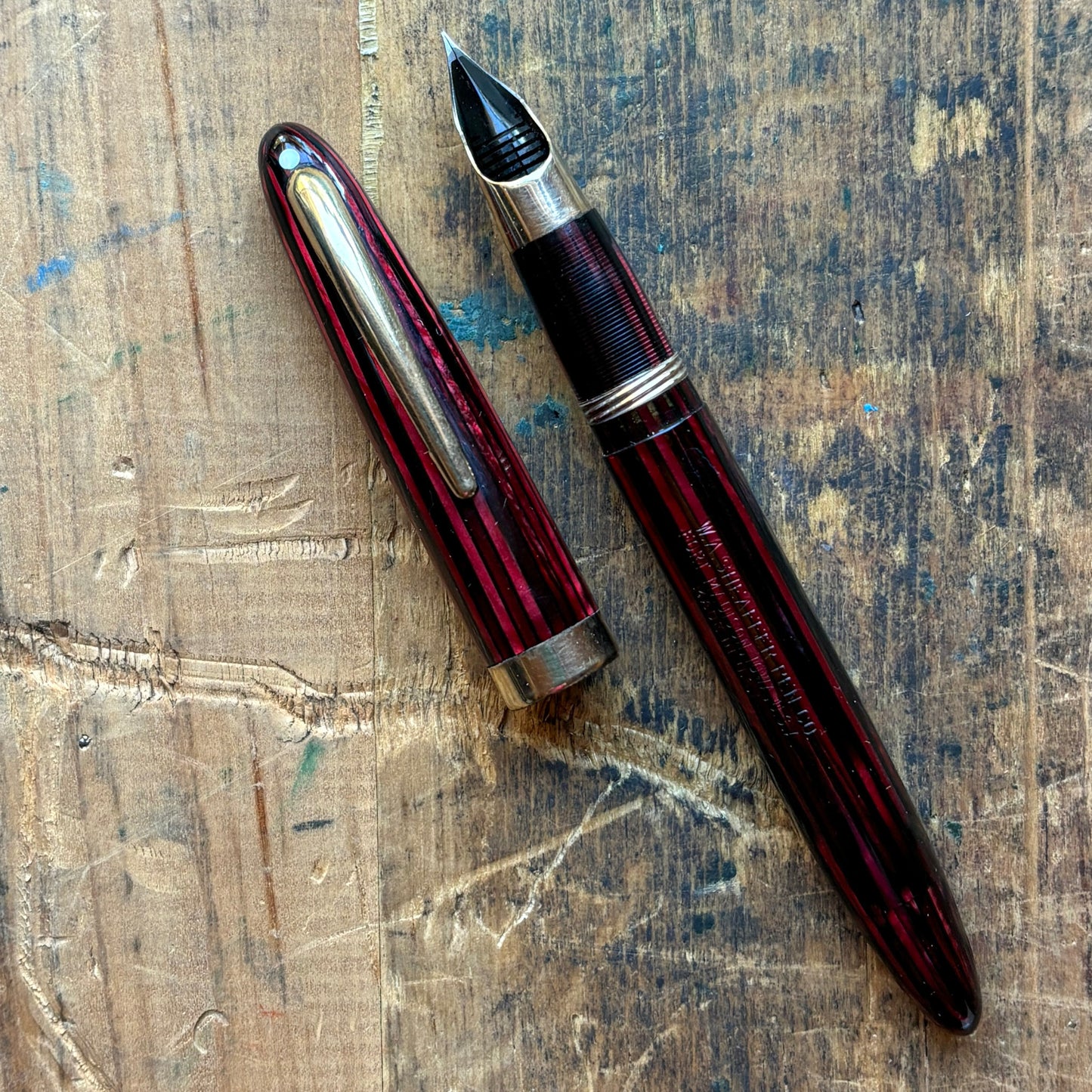 Sheaffer Triumph Vac-fil, Two-tone medium nib