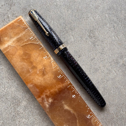 Parker Vacuumatic, Fine 14K Parker Nib, Azure Blue Pearl