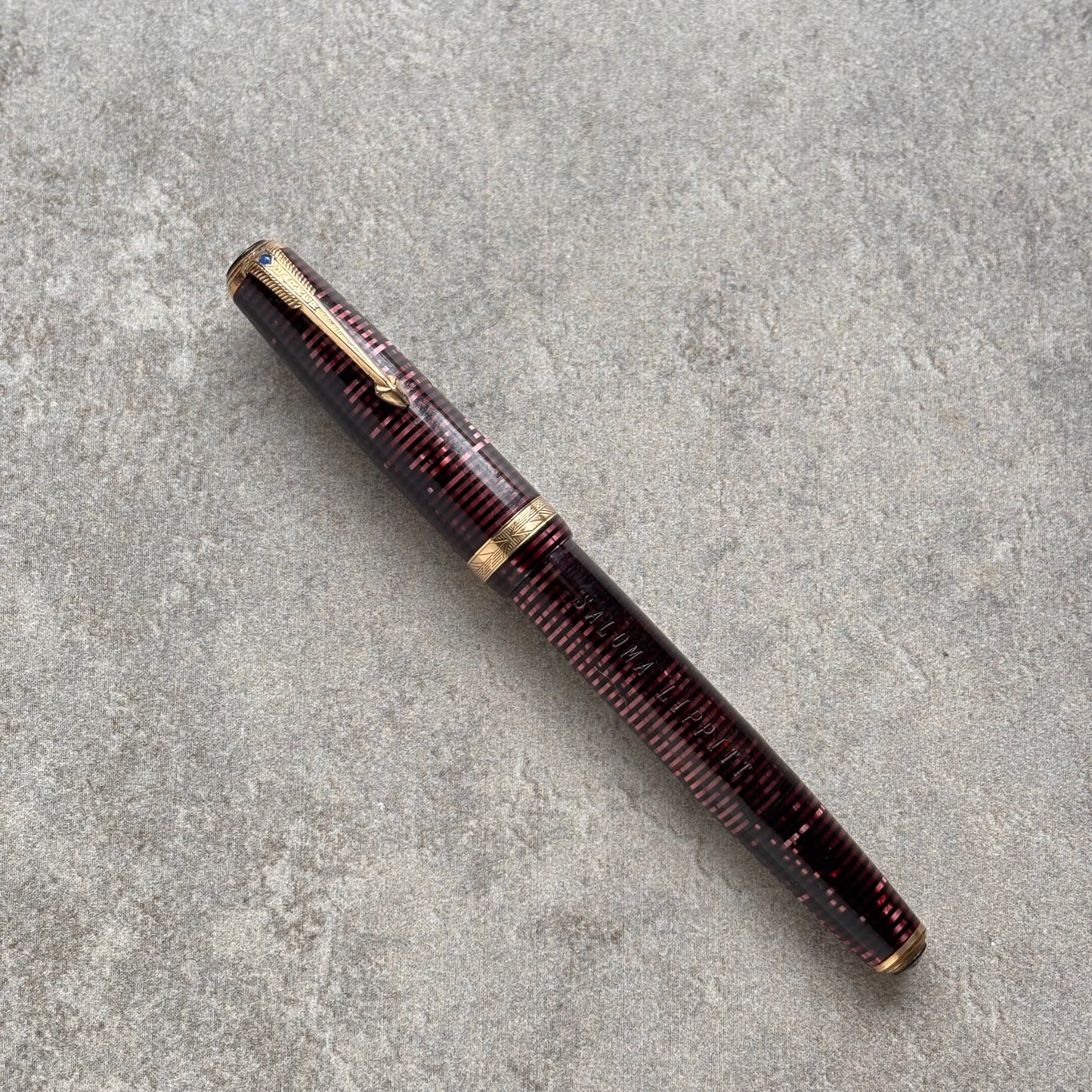 Parker Vacuumatic Debutante, Burgundy Pearl