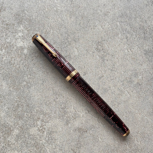 Parker Vacuumatic Debutante, Burgundy Pearl