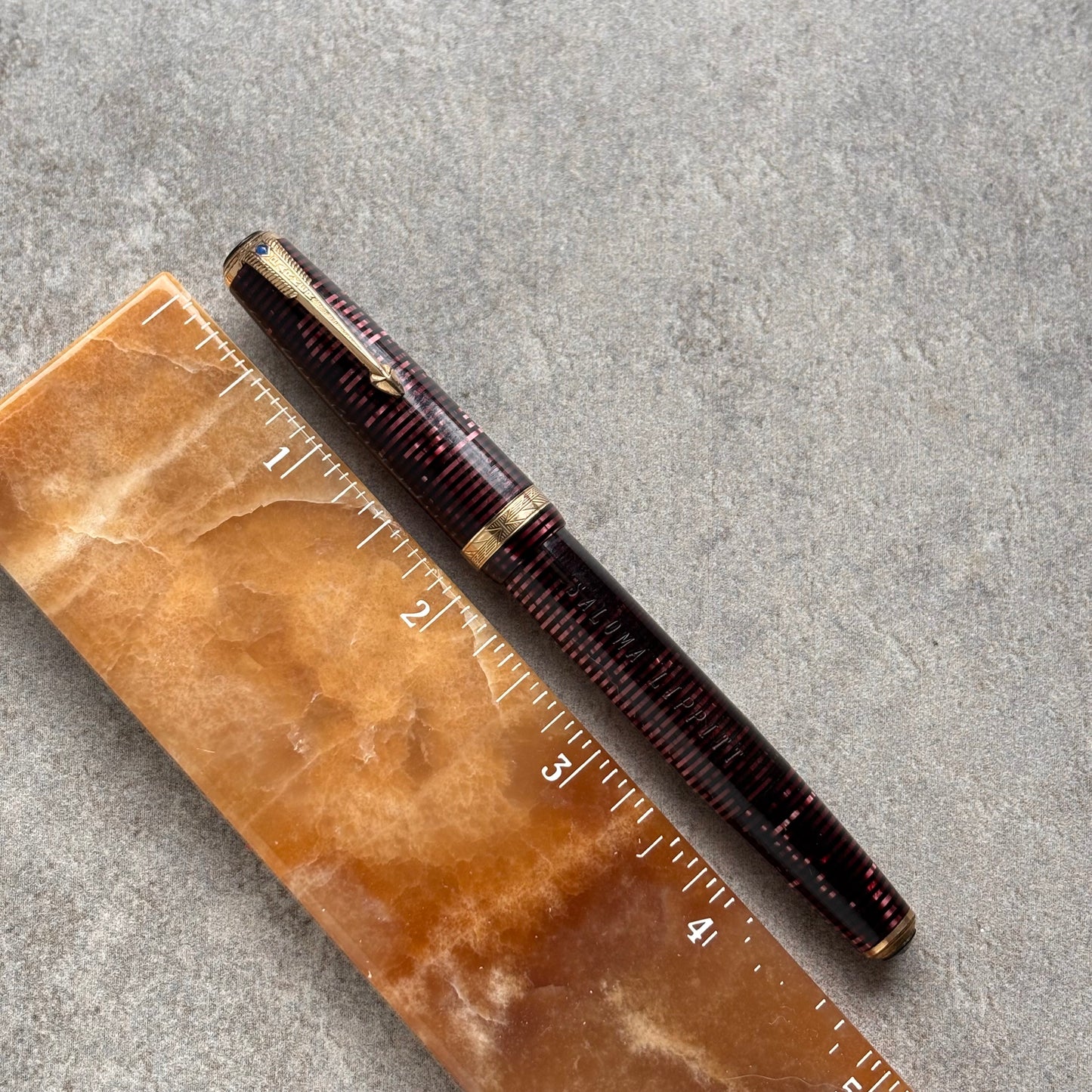 Parker Vacuumatic Debutante, Burgundy Pearl