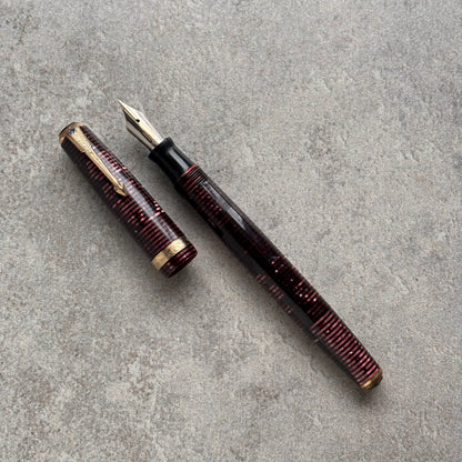 Parker Vacuumatic Debutante, Burgundy Pearl