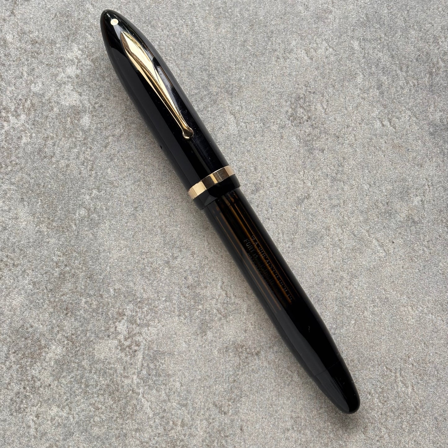 Oversized Sheaffer Balance Black Fountain Pen