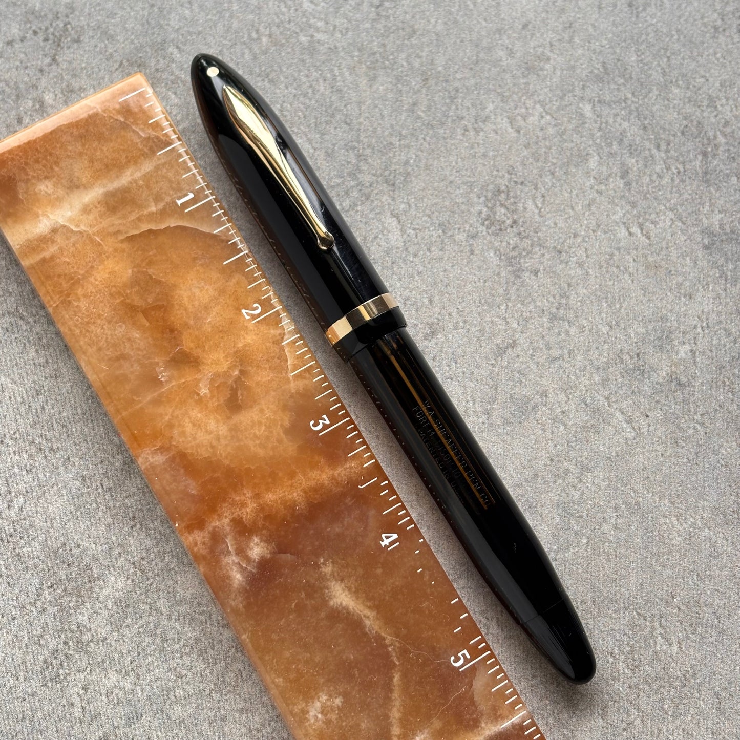Oversized Sheaffer Balance Black Fountain Pen