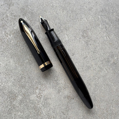Oversized Sheaffer Balance Black Fountain Pen