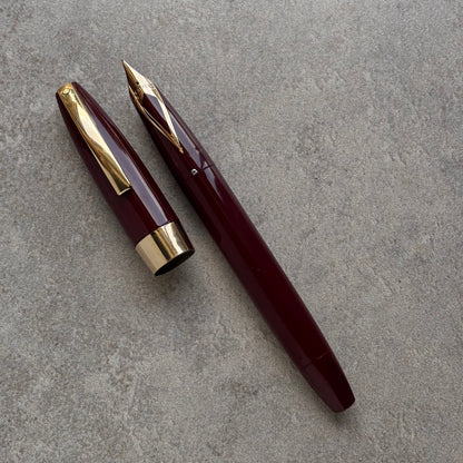 Sheaffer PFM III, 14K Inlaid Fine Nib, Burgundy