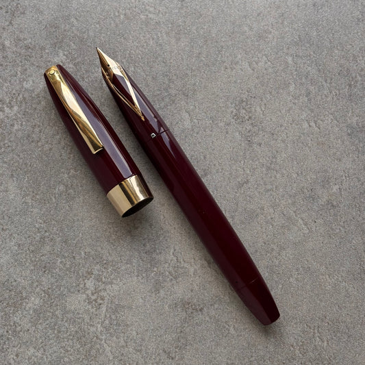 Sheaffer PFM III, 14K Inlaid Fine Nib, Burgundy