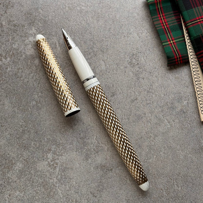 Lady Sheaffer Skripsert V, Fountain pen, Paisley Gold/White