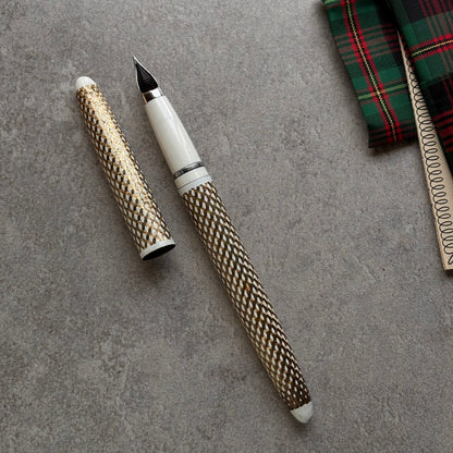 Lady Sheaffer Skripsert V, Fountain pen, Paisley Gold/White