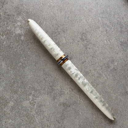 Lady Sheaffer Skripsert XV, Silver Moire with Blue and Clear stones