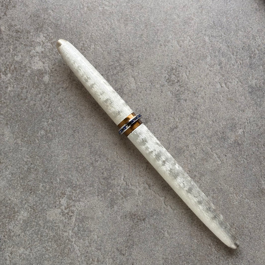 Lady Sheaffer Skripsert XV, Silver Moire with Blue and Clear stones