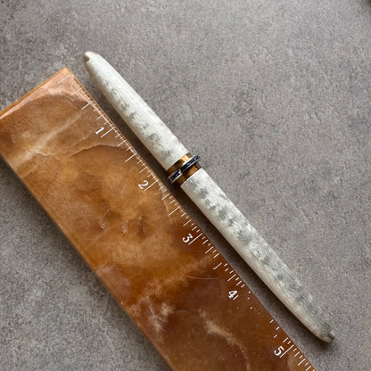 Lady Sheaffer Skripsert XV, Silver Moire with Blue and Clear stones