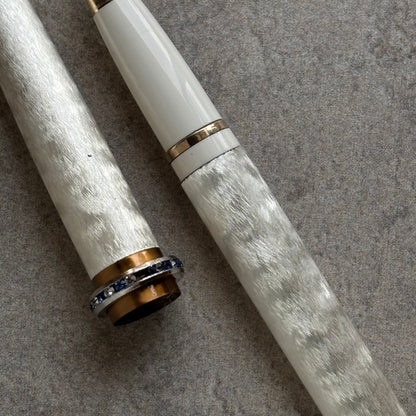 Lady Sheaffer Skripsert XV, Silver Moire with Blue and Clear stones