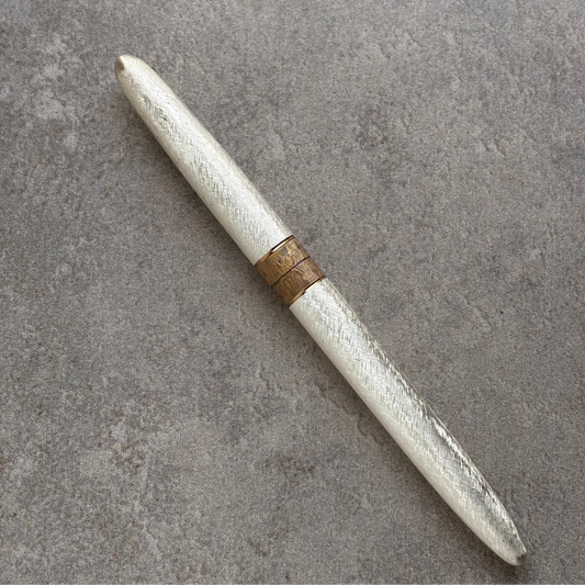 Lady Sheaffer Skripsert XX, Satin Silver with Gold Colored Bands