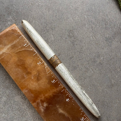 Lady Sheaffer Skripsert XX, Satin Silver with Gold Colored Bands