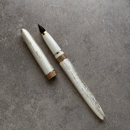 Lady Sheaffer Skripsert XX, Satin Silver with Gold Colored Bands