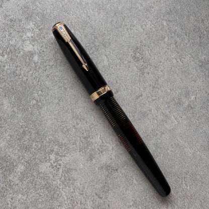 Parker Vacuumatic, Fine 14K Parker Nib, Black