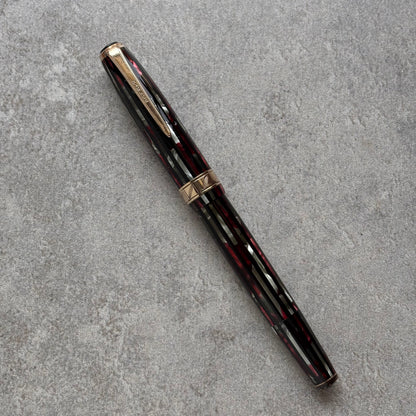 Parker Striped Duofold, Fine 14K nib