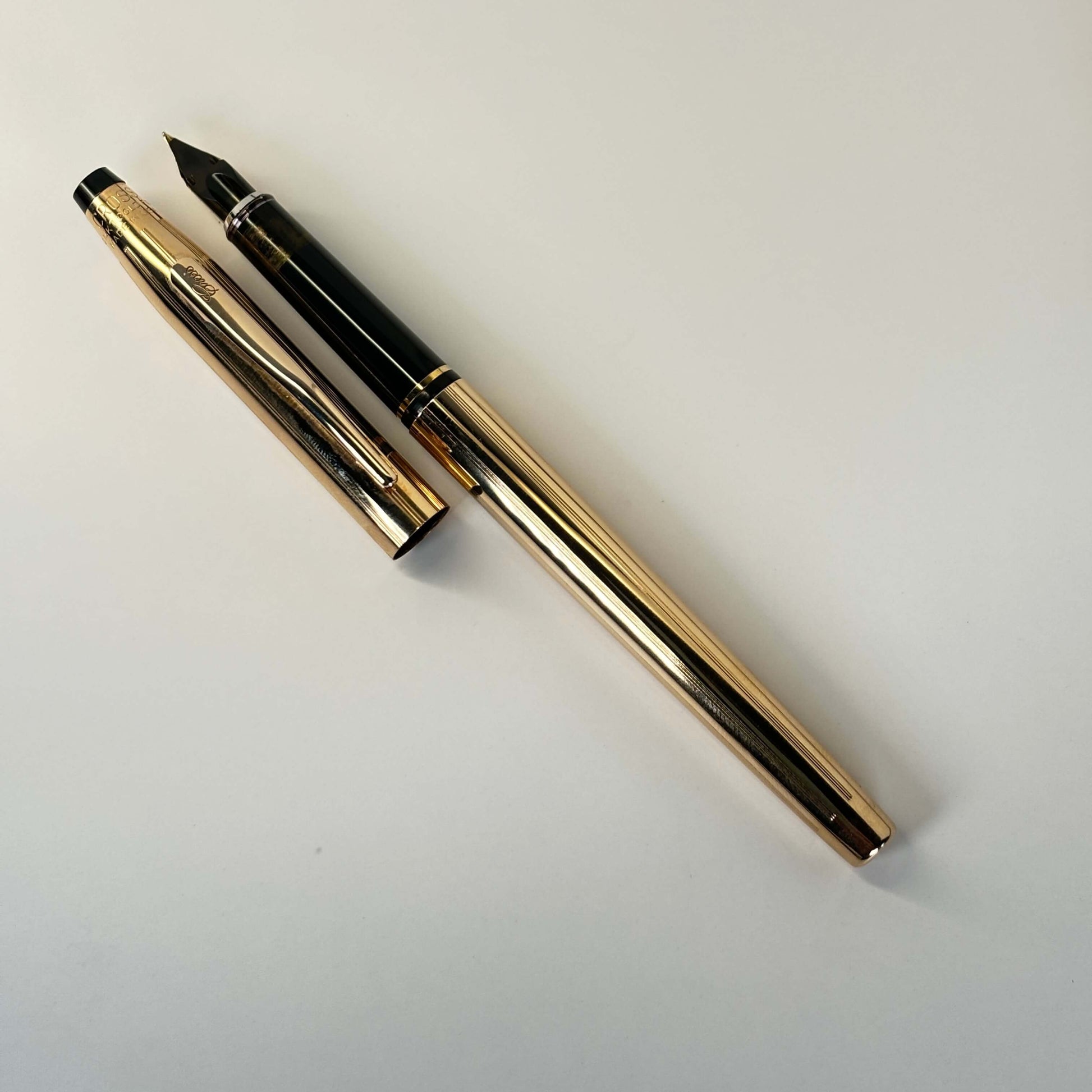 Cross Century II, 14K Gold Filled Cap and Barrel, 14K Gold Medium Nib  Ozark Pen Shop   