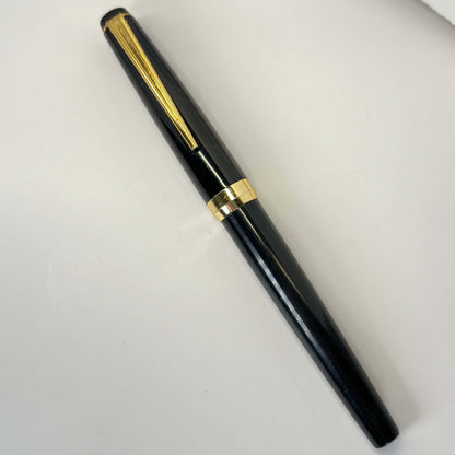 Pilot Fountain Pen, Black with Gold Plated Trim  Ozark Pen Shop   