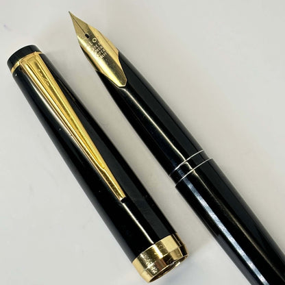 Pilot Fountain Pen, Black with Gold Plated Trim  Ozark Pen Shop   